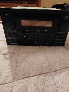 638-57770-b 1 Factory Radio Control Unit-am/fm 6 Disc Cd Cassette Player Fits 1998- 2002 Accords