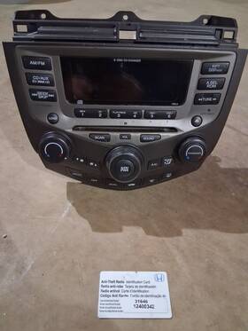 638-58480-noa 1 Factory Radio Control Unit-am Fm Cd Player Reman Fits 2004 Honda Accord