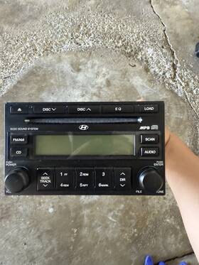 638-58699-bt 1 Factory Radio Control Unit-am Fm Mp3 Cd Cassette Player Fits 2005 Hyundai Tucson