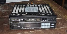 7290m Alpine Old School 90s Tape Fm/am Pullout Type Car Radio / Optional Bt