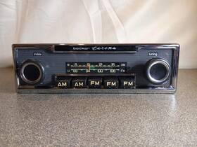 786129 Becker Mercedes Europa Vintage Chrome Pinstripe Mono Am Fm Radio Working