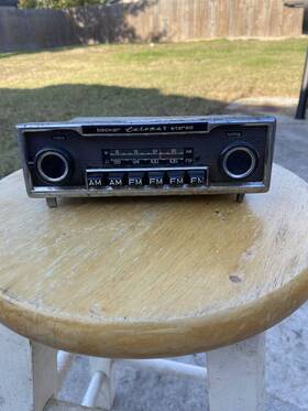 St-341 Becker Vintage Europa Ii Mu Am / Fm Car Stereo Radio 6 Buttons Not Tested