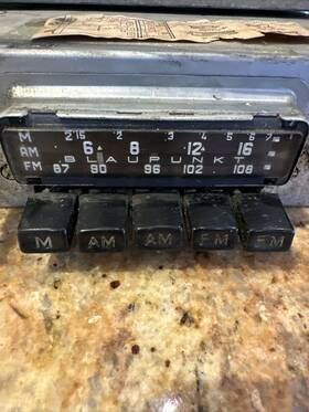 514184 Blaupunkt Vintage Am/fm Car Radio #514184