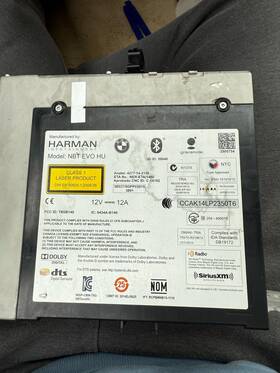 65128800158 Bmw Oem F30 Nbt Evo Hu Touch 2016 Headunit Radio Harman Hw 3.2 Upgrade Cic/nb