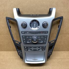 22748657 Cadillac 2008-2013 Cts Ac Heater Radio Climate Control Panel Bezel Black With Navi