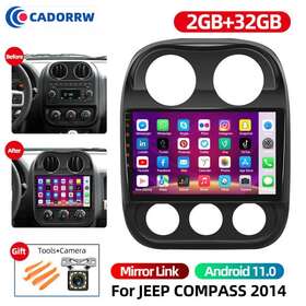 Wha719773788950970 Cadorrw 2 32gb 10.1 Inch Android 11 Car Radio Stereo Gps Navi Wifi For Jeep Patriot Compass