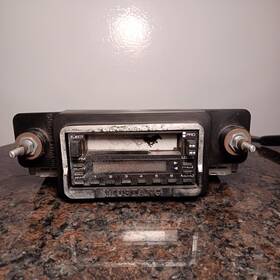 Scr-8501 Custom Autosound Vintage 1980s Mustang Car Radio With Cassette Player Untested For Parts