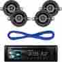 Deh-x4800bt Dehx4800bt 41dsc354 Ekca14g60 Pioneer Kicker Bluetooth Cd Mp3 Usb Remote 4x Coaxial Speakers 14g Speaker Wire 604697414197