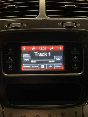 05064976al Dodge 11 - 20 Journey Radio 4.3 Inch Display Screen With Bezel Surround Trim Tested