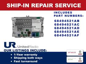 68494521ad Dodge 68494521ab Repair Service For Am/fm Multimedia Touchscreen Radio 2022-2024 Ram