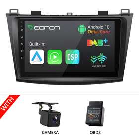 Stcvaq63seusenm9 Eonon Cam Obd Q63se Android 8-core Car Play Gps Radio Stereo Rds For Mazda 3 2010-2013