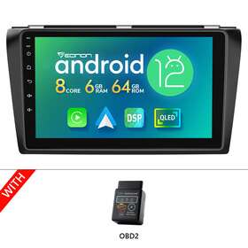Stcvm3bka12suseum1 Eonon Obd For Mazda 3 2004-2009 Double Din 9 Inch Android 12 6gb Car Stereo Gps Navi Radio