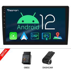 Stcvrcua12plususeum1 Eonon Dvr Obd Ua12 Plus Double 2 Din 10.1 Inch Android 12 Car Gps Radio Stereo Video