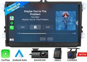 Stcvwx7useum5 Eonon 9 Inch Android 14 Car Radio Stereo Gps Navi Carplay Dsp For Vw Volkswagen Skoda Seat