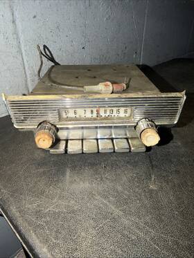 64d542075 Ford 1958 1959 1960 Thunderbird Am Radio Stereo Bezel Plate 58 59 60 See Details