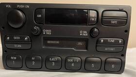 6af-18c852-ca Ford Am Fm Cassette Stereo 96 Crown Victoria Mercury Grand Marquis Excellent