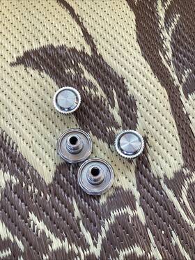 D70a-18a93-aa Ford 77 86 Truck F150 Continental Dash Chrome Top Radio Knobs Set D70a-18a932