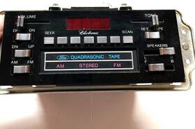 Ed-d9lf-18b826-ba Ford Vtg Lincoln Am Fm Stereo Radio Quadrasonic 8 Track Player 1970s-1980s