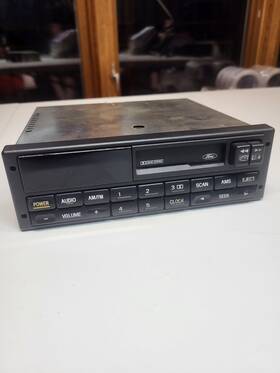 F5cf-198132-aa Ford 90-96 Oem Cassette Player Radio Mustang F150 Econoline Contour Ranger As Is