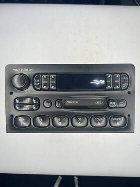 F65f-19b165-bd Ford 1997-1998 Am Fm Cassette Tape Radio Oem Untested