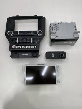 Jr3t14g370acg Ford 2018-2023 Mustang Sync 3 Bezel Face Plate Cd Player Radio Screen Set Up Kit