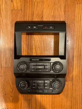 Kl3t-18e245-abe Ford 2018-20 F150 Nav Radio Dual Heat/ac Cont. Panel Bezel