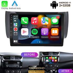 Ya-13 Fortdows 10.1 Inch Car Stereo Radio Apple Carplay Gps Navi Player For 2012-2018 Nissan Sentra