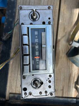 9344661 General Motors / Ac Delco 1972 1973 1974 1975 1976 C3 Corvette Am Fm Original Radio Untested