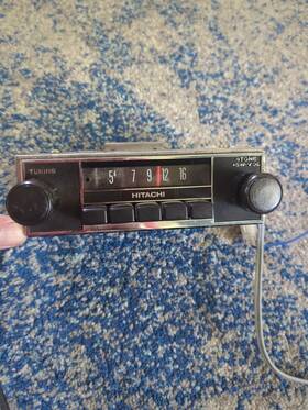 01064467q Hitachi Tm-430h R Vintage Car Radio