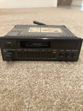 39100-seo-a200-m1 Honda 39100-seo-a900-m1 1980s Oem Cassette Radio Full Logic High Power
