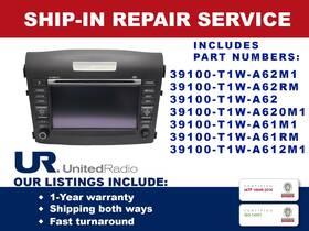 39100-t1w-a620m1 Honda Repair Service 2014-2015 Cr-v Navigation 5-ch. Display 39100-t1w-a62m1
