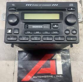 Am-fm-6 Honda 6605901 2001-2002 Accord Audio Radio Cd-cassette Oem