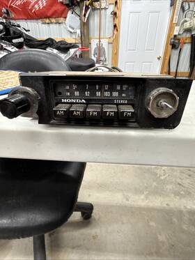 A208d-463-64749 Honda Cr-1719fuh Vintage Oem Accord Civic Wagon Crx Am/fm Factory Radio