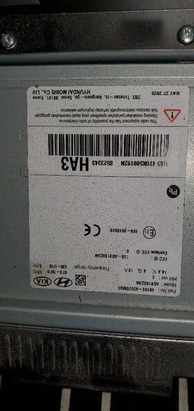 96160g2070mgs Hyundai Audio Equipment Radio Display And Receiver Us Market Fits 20-21 Ioniq 1121146