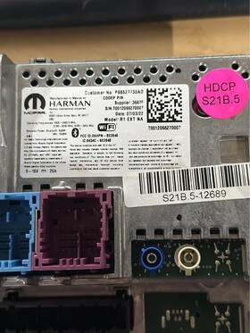 P68527730ad Jeep 2022 Wagoneer 10.1 Uconnect Nav Radio Receiver Module