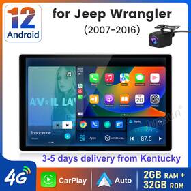 Dw8112jw716-hs19-used Junsun Carplay For Jeep Wrangler 2007-2016 11.5 Inch Car Radio Android12 Gps 4gnet Wifi Cam