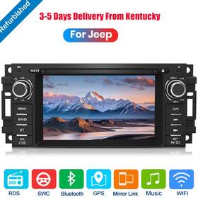 Us.m8je Junsun 6.2 Inch For Jeep Wrangler 2007-2015 Android Car Stereo Radio Carplay Gps Navi Swc Bt