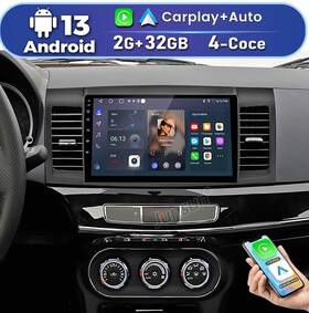 Us.xt8112c-x.lancer10 Junsun For Mitsubishi Lancer 2008-2012 10.1 Inch Carplay Android 12 2 32g Car Radio Gps Navi