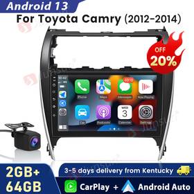 Xt812sccamry215-hs19 Junsun Cam 64gb Carplay Android 13 Car Stereo Radio Gps Navi For Toyota Camry 2012-2014