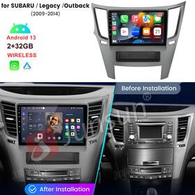 Xt892coutback914-used Junsun Carplay 32gb For Subaru Legacy Outback 2009-2014 Car Stereo Radio Android 13 Gps