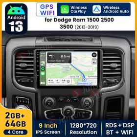 Xt892scram319zd-used Junsun 64gb For Dodge Ram 1500 2500 3500 2013-18 Android13 Car Stereo Radio Gps Carplay