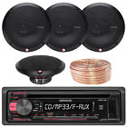 Kdc118 Kdc118-r165x3-eb18g50ft-cca-bg Road Entertainment Car Audio Bundle Kenwood Cd Stereo 728120469582