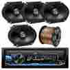 Eb16g50ft-cca Kdx330bts Csdr6820 Road Entertainment Car Audio Bundle Jvc 6x8 Coaxial 2way 300w Speakers And Wiring Bluetooth Usb Radio 728120452379