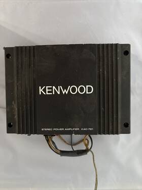 Kac-721 Kenwood Stereo Power Amplifier Car Amp Vintage Old School Audio