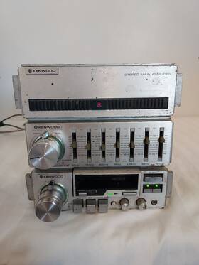Kac-727 Kenwood Kxc-757 Cassette Deck Equalizer Kgc-747 Amplifier Vintage