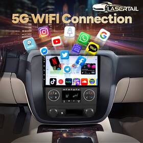 Lt-gm-002-2 Lasertail 64-b Radio For Gmc Yukon Tahoe Suburban 2007-2012 Sierra Silverado 2010-13 Mirrorlink