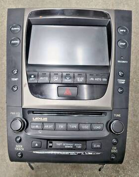 86111-30400-c0 Lexus 06-07 Gs300 Radio Audio Screen Display Oem