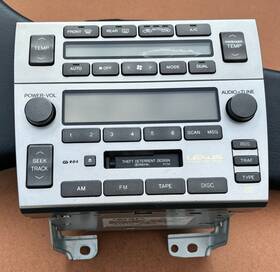 86120-3a810 Lexus 2006 Gs300 Tape/radio Stereo With Temperature Control Oem