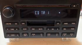 3c5t-18c868-ac Lincoln 2003-2005 Aviator Or Navigator Cd And Cassette Radio Tested Well
