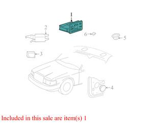 9w1t18c815ca Lincoln 2008-2011 Town Car Radio Control Unit Used 3w1z18806aa Oem
